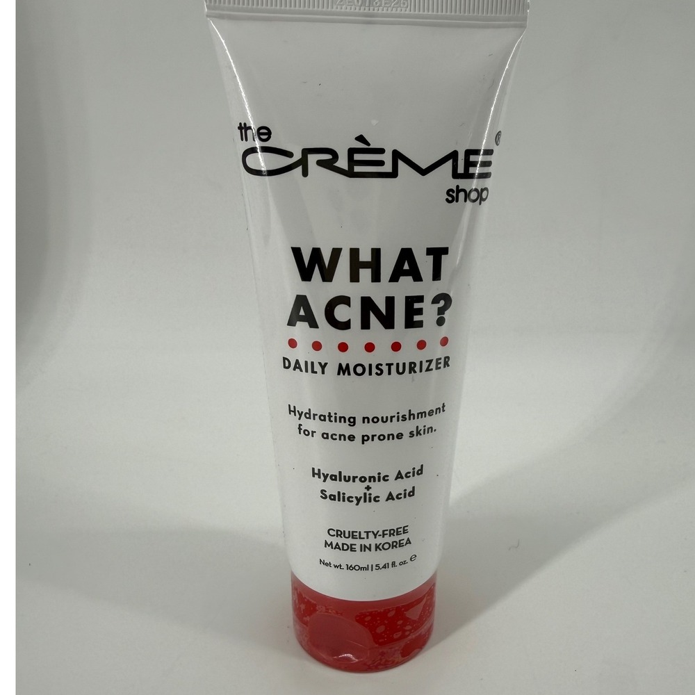 NEW The Crème Shop What Acne? Daily Moisturizer Hyaluronic Salicylic Acid